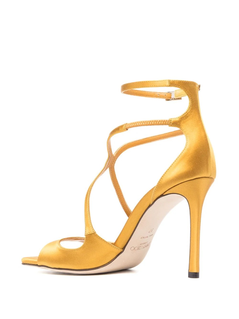 Azia 95 Sandal In Sunflower Satin